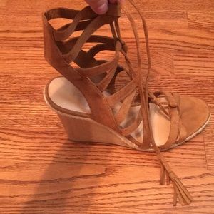 Lace up sandal wedges